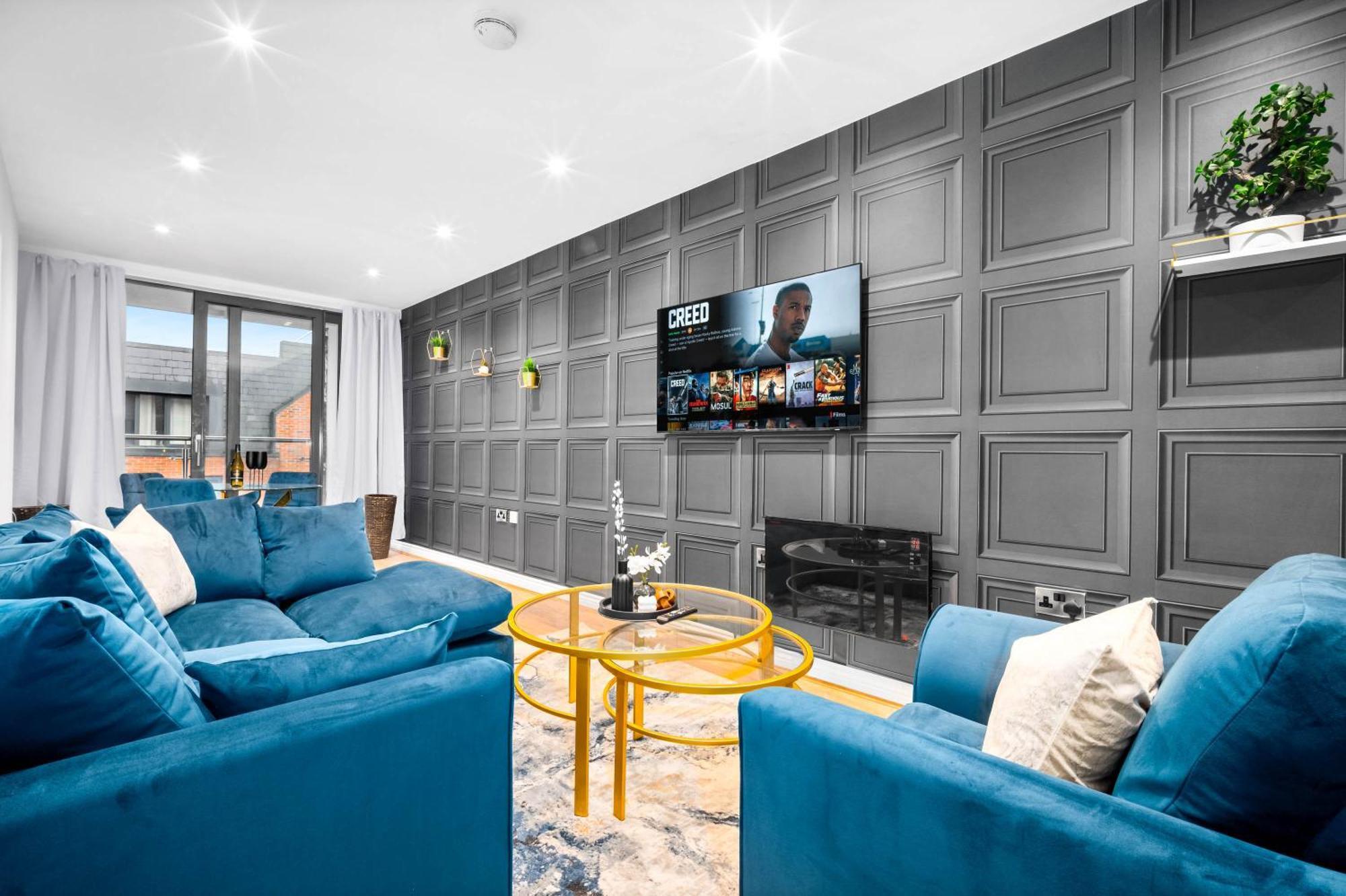 Luxury Two Bedroom Apartment - City Ceentre - Balcony - Jq - Netflix & Wifi - 11B Бирмингем Экстерьер фото